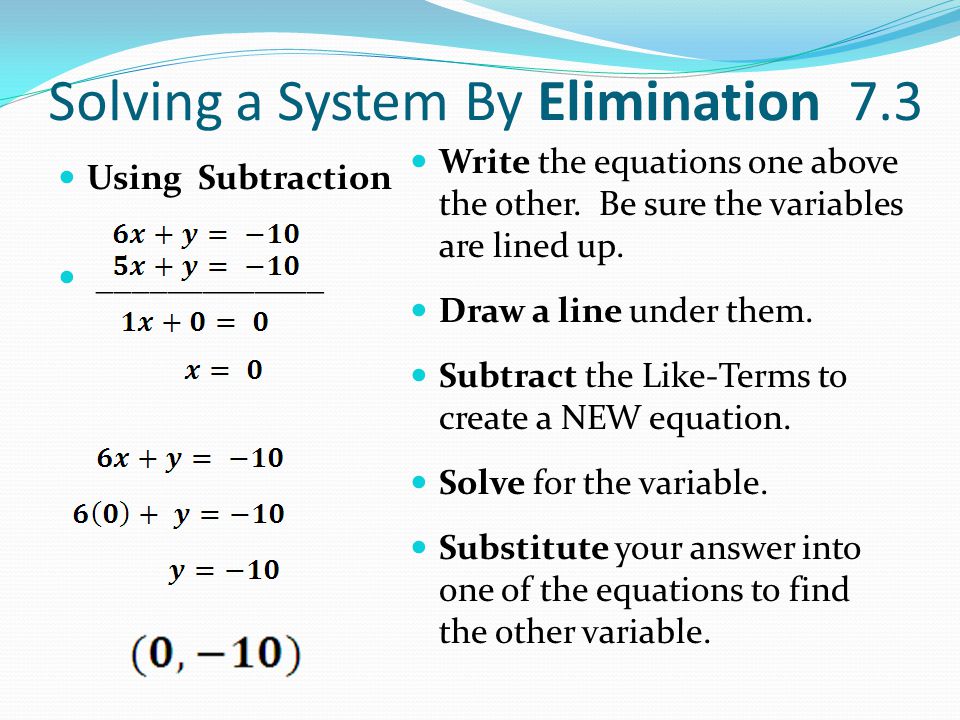 Writing a System of Equations